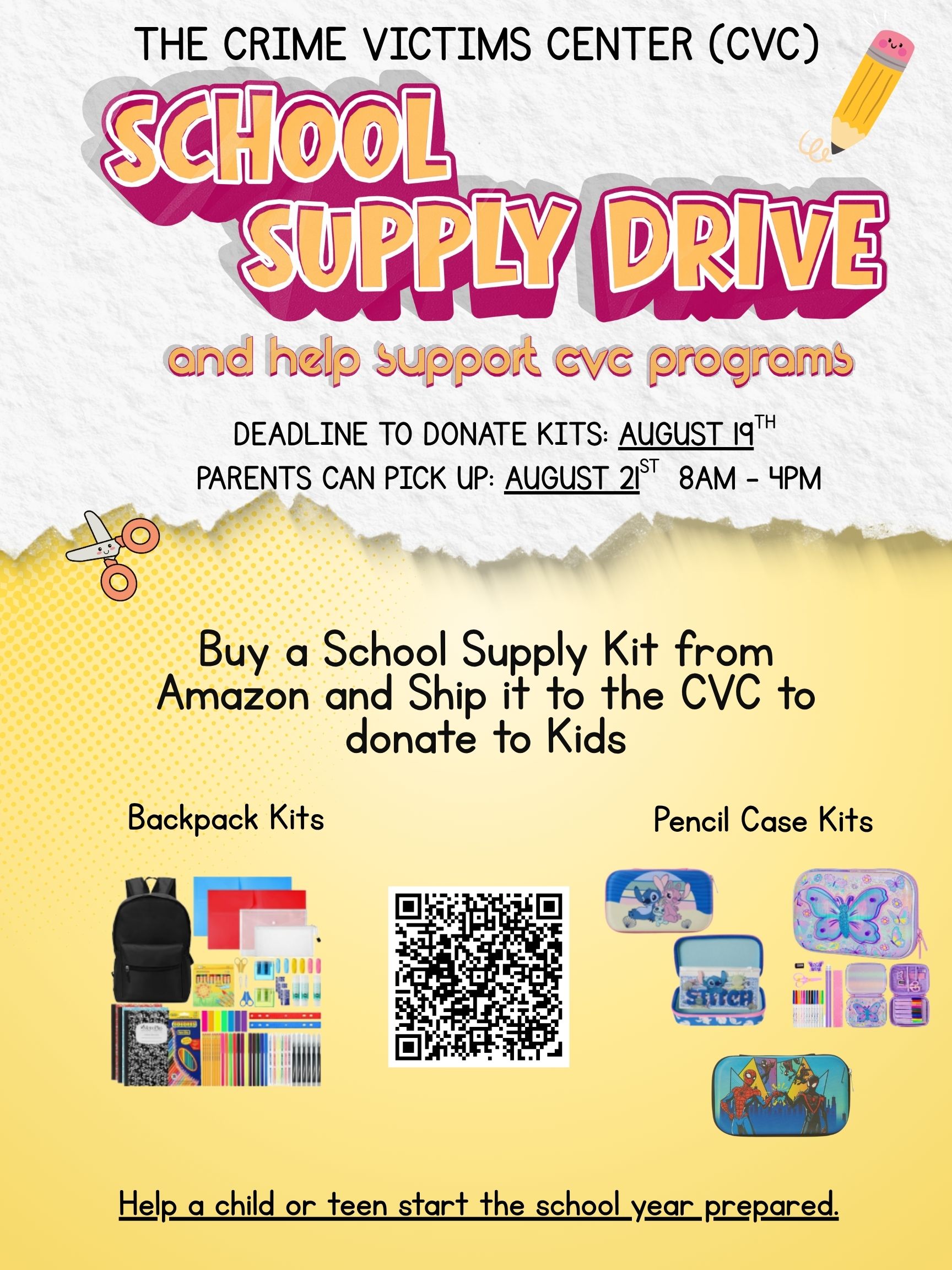 School Supply Drive Flyer
